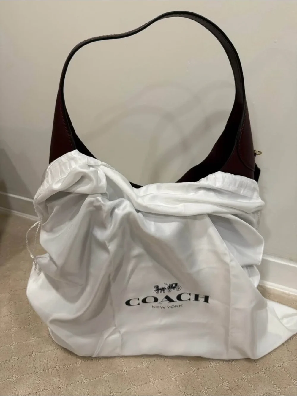 Coach Brooklyn Extra Large Leather Shoulder Bag
